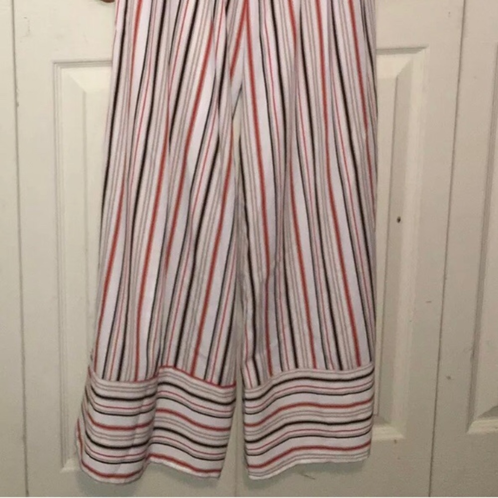 NEW Nimi K Papillon Blanc Striped Ivory Jumpsuit - Picture 4 of 9